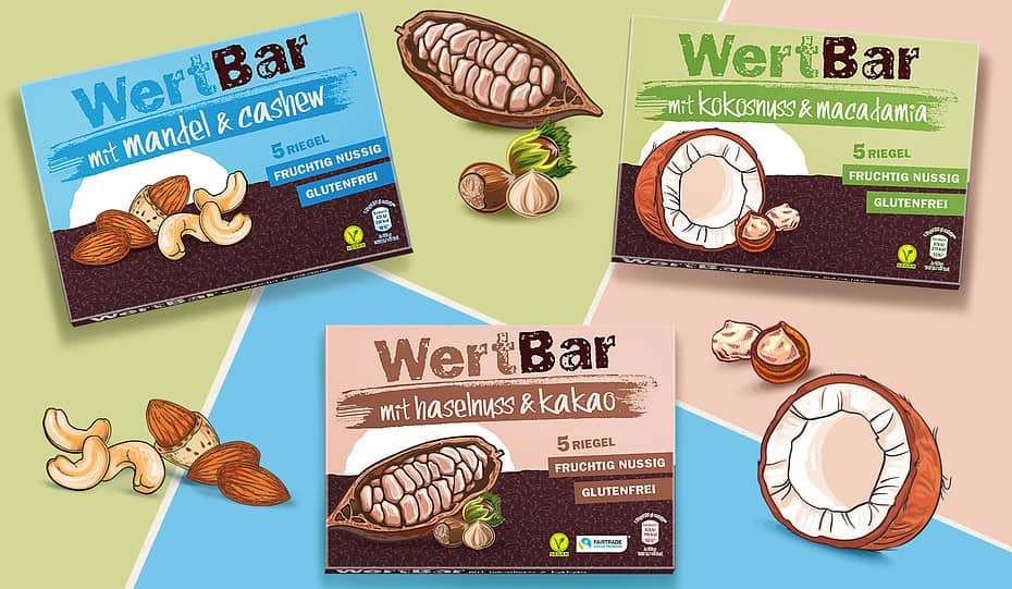 Verpackungsdesign Malvega - Referenz: WertBar von DeVauGe